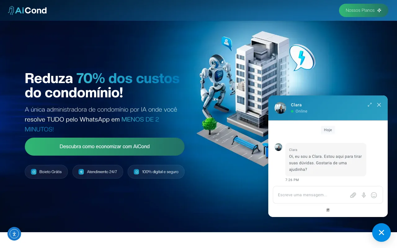 Página inicial de AICond