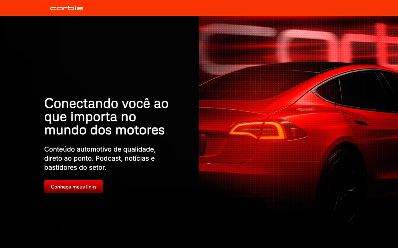 Página inicial de Carbiz