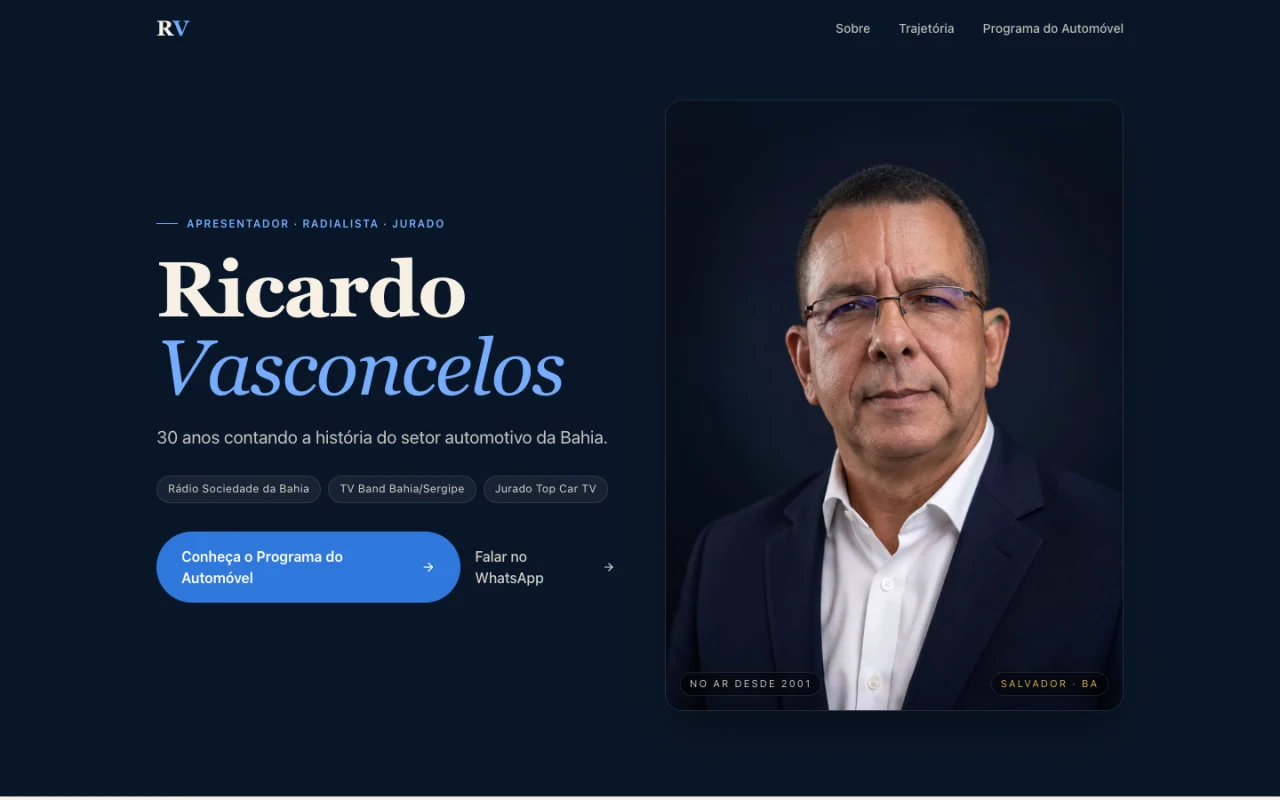 Página inicial de Ricardo Vasconcelos